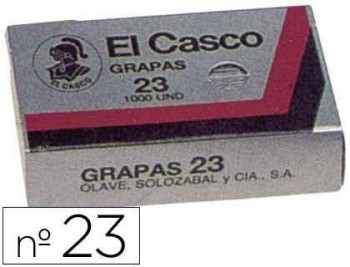 GRAPAS EL CASCO Nº23 CAJA DE 1000 UNIDADES