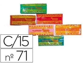 Plastilina jovi 71 surtida -tamaño mediano -caja de 15 unidades