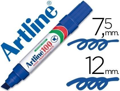 Rotulador artline marcador permanente 100  -punta biselada VARIOS COLORES