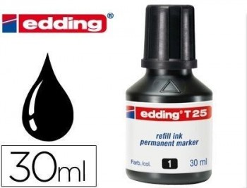 Tinta rotulador edding t-25  -frasco de 30 ml VARIOS COLORES