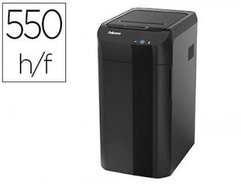 Destructora de documentos fellowes automax 550c capacidad de corte 550 hojas particulas destruye tar