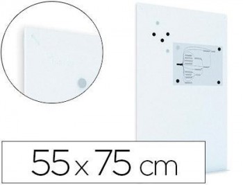 Pizarra blanca rocada lacada magnetica modular sin marco 55x75 cm
