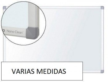 Pizarra blanca nobo nano clean "MAGNÉTICA" lacada acero marco aluminioVARIAS MEDIDAS