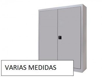 Armario metalico rocada dos puertas batientes COLOR " GRIS/GRIS"