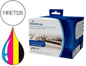 Ink-jet mediarange compatible epson t1281/t1284 multipack de 5 unidades negro(2) / amarillo / cian /
