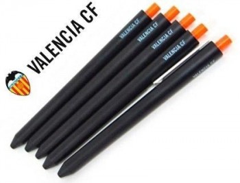 Boligrafo chalk negro y naranja valencia cf