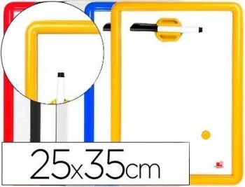 Pizarra blanca magnetica 25x35 cm -rotulador y borrador