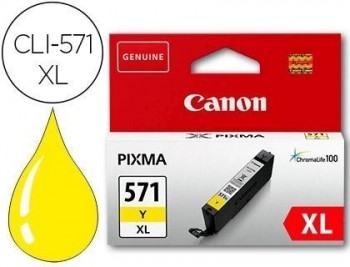 Ink-jet canon cli-571xl pixma mg6852 / ts6050 / ts8050 amarillo 500 pag