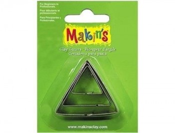 Cortador pasta modelar triangulo blister de 3 piezas diferentes tamaños