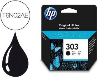 Ink-jet hp n. 303 envy photo 6230 / 7130 / 7830 color negro capacidad 200 paginas