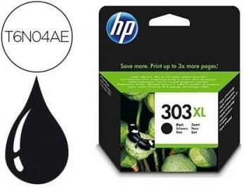 Ink-jet hp 303xl envy photo 6230 / 7130 / 7830 color negro capacidad 600 paginas