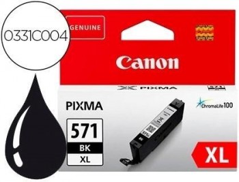 Ink-jet canon cli-571xl pixma mg6852 / ts6050 / ts8050 negro alta capacidad