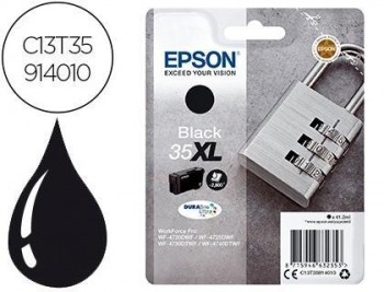 Ink-jet epson 35xl t3591 pro wf-4720dwf / 4725dwf / 4730dtwf / 4740dtwf negro alta capacidad 1900 pa