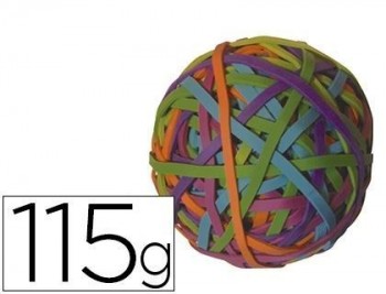 Gomillas elasticas colores q-connect bola de 115 gr