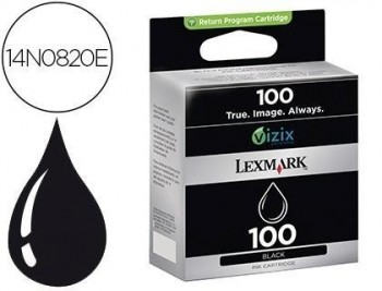 Ink-jet lexmark 100 pro901 / s305 / s815 negro 170 paginas