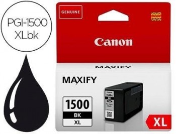 Ink-jet canon pgi-1500xl mb 2050 / 2150 / 2350 / 2750 negro 1200 paginas