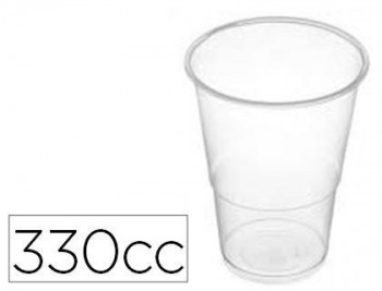 Vaso de plástico 330 cc paquete de 50 unidades