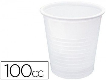 Vaso de plástico 100 cc paquete de 100 unidades