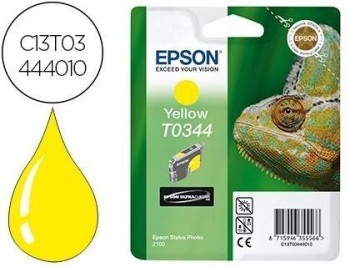 Ink-jet epson t0344 stylus photo 2100 / 2200 amarillo 440 paginas