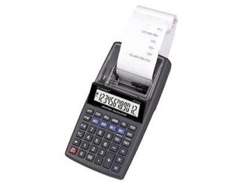 Calculadora q-connect impresora pantalla papel 12 digitos negra