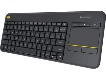 Teclado logitech k400 plus inalambrico touch pad negro