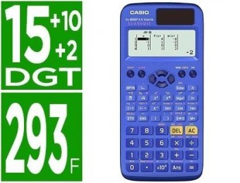 Calculadora casio fx-85spx ii classwiz cientifica 293 funciones 9 memorias 15+10+2 digitos 16 mb fla