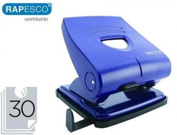 TALADRADOR RAPESCO 827-P AZUL 2 TALADROS CAPACIDAD 30 HOJAS