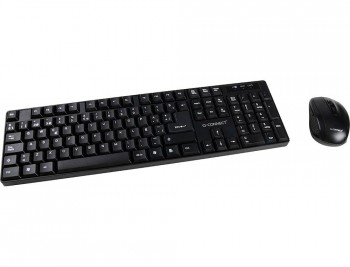 SET TECLADO + RATON INALAMBRICO Q-CONNECT 2.4G NEGRO COMPATIBLE WINDOWS 98 / NT / ME / 2000 / XP / 7