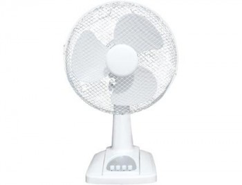 Ventilador sobremesa potencia 45w 3 velocidades aspas de 40 cm cabezal multiorientable.