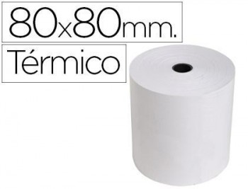 Rollo sumadora exacompta termico 80 mm x 80 mm 55 g/m2 sin bisfenol a