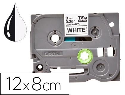 CINTA Q-CONNECT TZE-231 BLANCO-NEGRO 12MM LONGITUD 8 MT COMPATIBLE