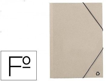 Carpeta mariola gomas T/Folio cartón ecologico color gris VARIOS MODELOS