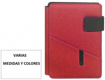 CARPETA CARCHIVO PORTADOCUMENTOS VENTURE DIN A4 CON SOPORTE TABLETA BOLSILLOS Y BLOC COLOR ROJO