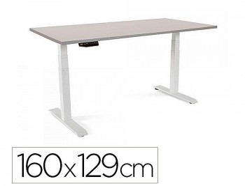 MESA ROCADA REGULABLE EN ALTURA ELECTRICAMENTE HASTA 129 CM ESTRUCTURA DE ACERO TABLERO 160 CM COLOR