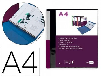 CARPETA LIDERPAPEL CANGURO 2 ANILLAS 25 MM MIXTAS POLIPROPILENO DIN A4