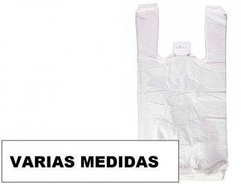 BOLSA CAMISETA RECICLADA 70% BLANCA 50 MC VARIAS MEDIDASAPTA LEGISLACION DE BOLSAS 2021