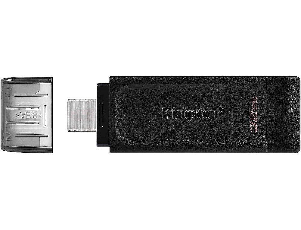 MEMORIA KINGSTON DATA TRAVELER 70 USB 3.2 + TIPO C 32 GB COLOR NEGRO