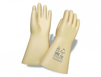 GUANTES FARU LATEX AISLANTE PROTECCION ELECTRICA HASTA 500 VOLTIOS CLASE 00 TALLA 9 COLOR BEIGE