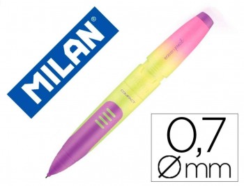 PORTAMINAS MILAN COMPACT SUNSET 0,7 MM CON GOMA DE BORRAR COLORES SURTIDOS