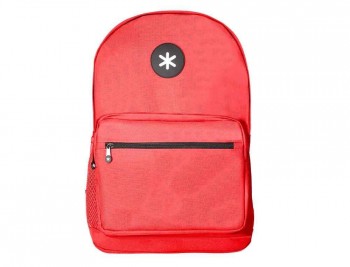 CARTERA ANTARTIK MOCHILA CON ASA Y BOLSILLO FRONTAL CONCREMALLERA COLOR ROJO 320X140X430 MM