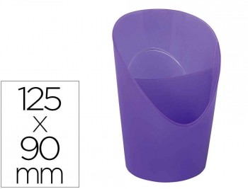 CUBILETE PORTALAPICES ESSELTE PLASTICO COLOUR BREEZE REDONDO DIAMETRO 90 MM ALTO 125 MM