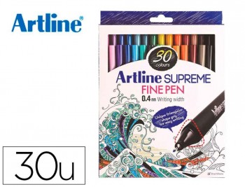 ROTULADOR ARTLINE SUPREME EPFS200 FINE LINER PUNTA DE FIBRA 0,4 MM BOLSA COLORES SURTIDOS