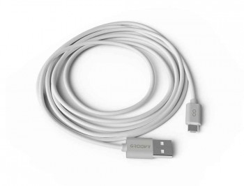 CABLE GROOVY USB-A A MICRO USB COLOR BLANCO