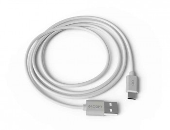 CABLE GROOVY USB-A A TIPO C COLOR BLANCO