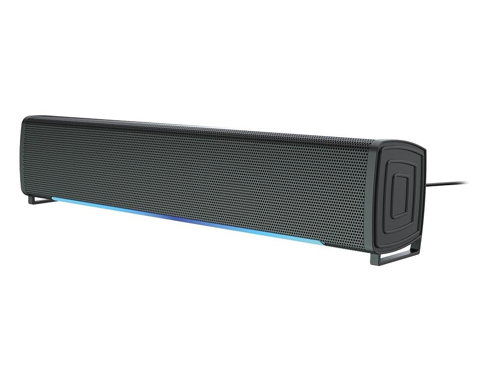 BARRA DE SONIDO Q-CONNECT PARA PC CON ILUMINACIËN LED COLOR NEGRO