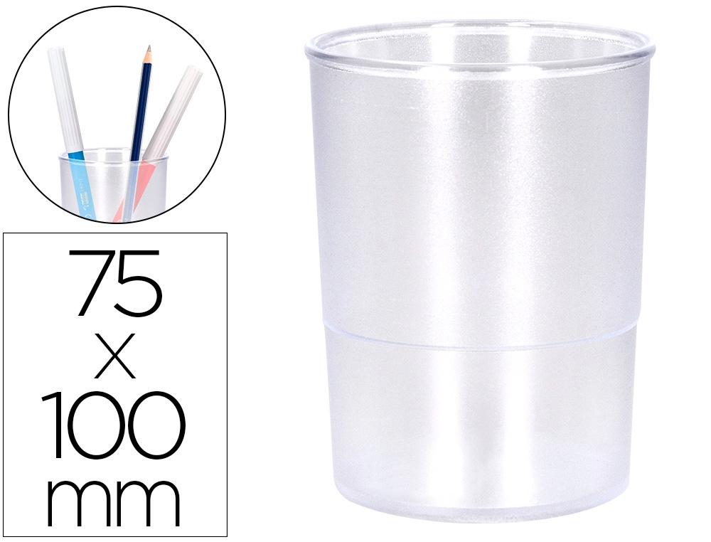 CUBILETE PORTALAPICES Q-CONNECT PLASTICO DIAMETRO 75 MM ALTO 100 MM