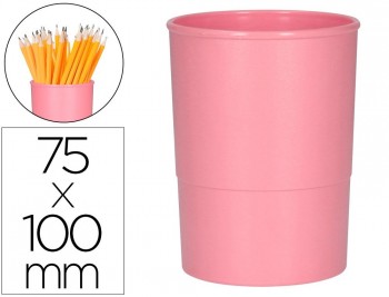 CUBILETE PORTALAPICES Q-CONNECT PLASTICO DIAMETRO 75 MM ALTO 100 MM