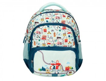 CARTERA ESCOLAR LIDERPAPEL MOCHILA MULTIBOLSILLO INFANTIL 350X110X270 MM