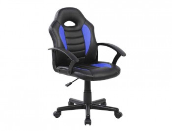 SILLA ROCADA GAMING CON BRAZOS FIJOS BASE NYLON CON RUEDAS SIMILPIEL 435X430X880-995 MM