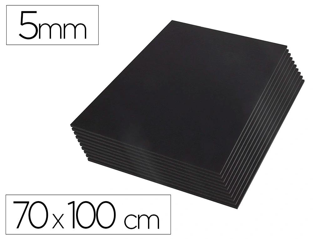 CARTON PLUMA LIDERPAPEL NEGRO DOBLE CARA 70X100CM ESPESOR 5 MM